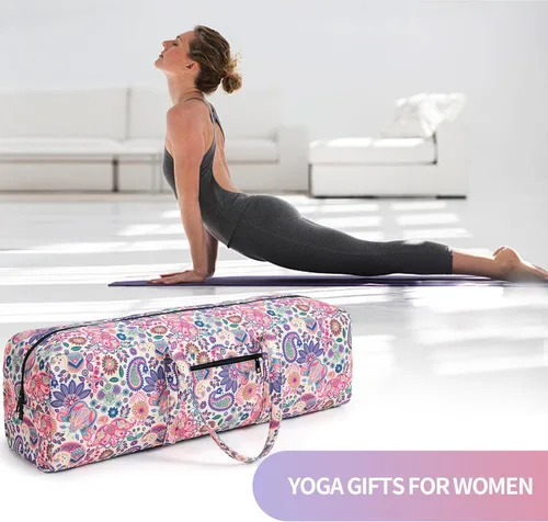 Miniatura 7 de Boulder Bee Bolsa para esterilla de yoga Gran portaesterillas de yoga con bolsillo para artículos mojados Regalos de yoga Bolsa de gimnasio