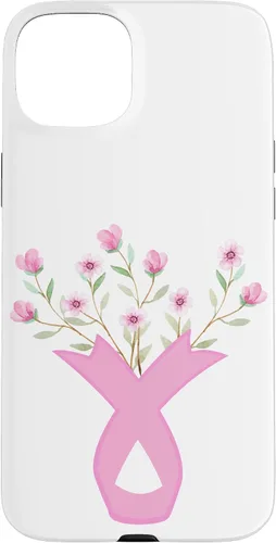 Miniatura 8 de iPhone 13 Flower Jar Pink Ribbon Breast Cancer Concientización Mes de Mujeres Caso
