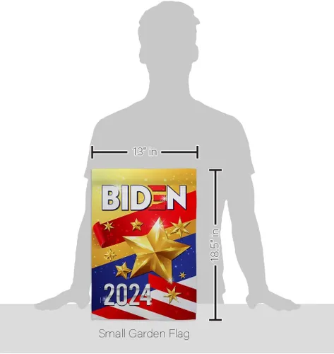 Miniatura 2 de Biden Harris Flag 2020 Garden Flag Set Wall Holder Patriotic Vote President Democrat Republican Tea Party United State American Election House