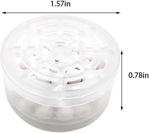 Miniatura 2 de 4 cartuchos de filtro de repuesto para cabezal de ducha, filtro de ducha de cloro y fluoruro y reduce los sólidos disueltos, filtro de agua dura