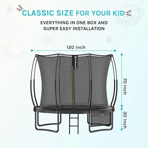 Miniatura 7 de SkyBound Trampolín sin Resortes de 14 PIES 12 PIES 10 PIES 8 PIES 6 PIES para Niños y Adultos - Trampolines Recreativos con Revestimiento
