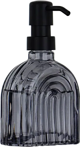 Miniatura 6 de Dispensador de Jabón de Vidrio para Cocina y Baño, 9 Oz, Dispensador de Jabón Líquido Moderno Recargable para Jabón de Manos, Botella Dispensadora