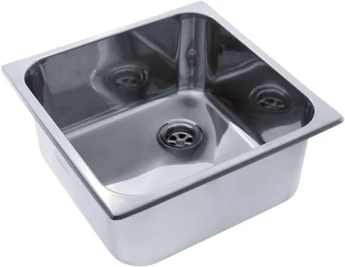 Miniatura 8 de AMBASSADOR MARINE Fregadero rectangular de acero inoxidable 304 GRADE – cepillado, 14-1/2" x 14-1/2" x 6" de profundidad (S44-4614-BR-W)
