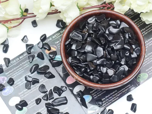 Miniatura 4 de Crocon Chips de turmalina negra pulida, piedra natural a granel, piedra natural cruda, para pulir, cabaña, gema de pulido para minería, equilibrio