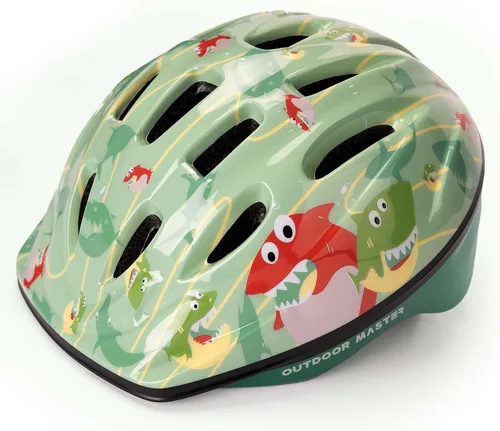 Miniatura 12 de OutdoorMaster Casco de bicicleta para niños, desde niños pequeños hasta jóvenes, casco de seguridad ajustable de unicornio para niños (edad 3-15)