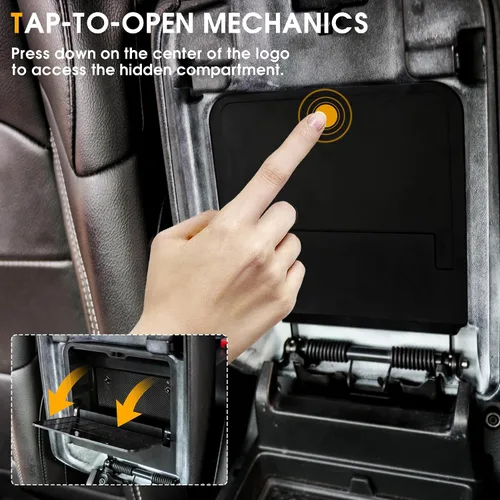 Miniatura 2 de Caja de almacenamiento oculta One-Touch para Jeep Wrangler JL JLU Gladiator JT 4XE 2018 2019 2020 2021 2022 2023 2024 2025 Accesorios 2/4 puertas