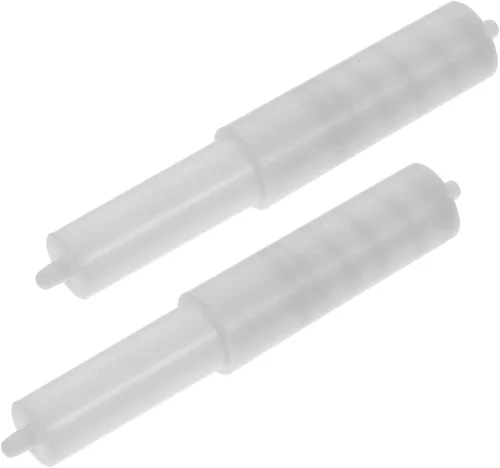 EXCEART Paquete de 2 soportes universales para rollo de papel higiénico, eje retráctil con resorte para baño, hogar, hotel, caravana, oficina, uso