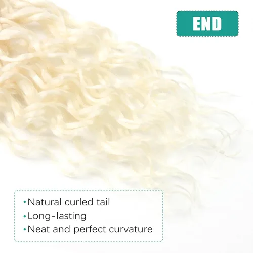 Miniatura 6 de Cabello de ganchillo para mujeres negras Goddess Locs de 14 pulgadas 8 paquetes 613 Locs falsos suaves preenganchados trenzas de ganchillo cabello