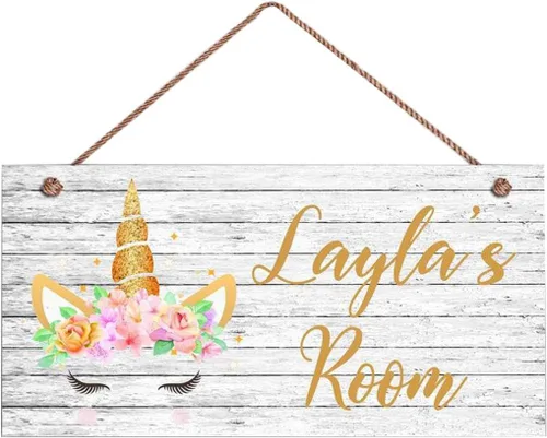 Miniatura 13 de XIUXZMM Letrero de avión, letrero personalizado de avión volador de león, nombre del niño, letrero de puerta para niños, decoración de pared