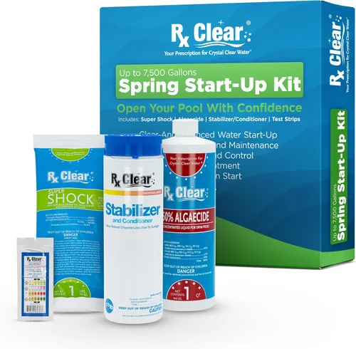 Miniatura 8 de Rx Clear Kit de arranque de resorte Productos químicos para abrir piscinas Sobre el suelo o en tierra hasta 30,000 galones Incluye