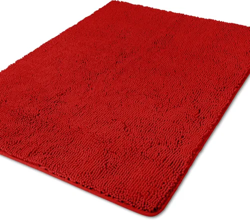 Miniatura 83 de Yeaban Alfombra de pasillo de baño de 24 x 72 pulgadas, antideslizante, alfombra de baño larga de felpilla gruesa, absorbente y lavable, alfombra
