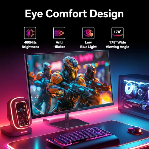Miniatura 7 de KTC Monitor para juegos de 24.5 pulgadas 400Hz 240Hz IPS rápido de 1 ms Monitor FHD 1080P HDR 400 128% sRGB HDMI x2, DP x2 Ajustes