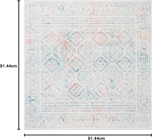 Miniatura 273 de Safavieh - Alfombra decorativa de la colección Tulum, modelo TUL264F, estilo marroquí, bohemio y desgastado, no suelta pelusa, para sala, vestíbulo