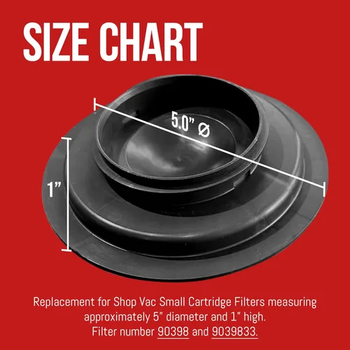 Miniatura 2 de MP Maresh Products Tapa de retención de filtro de cartucho de repuesto para Shop Vac – Compatible con modelos Vacmaster, diseño reutilizable