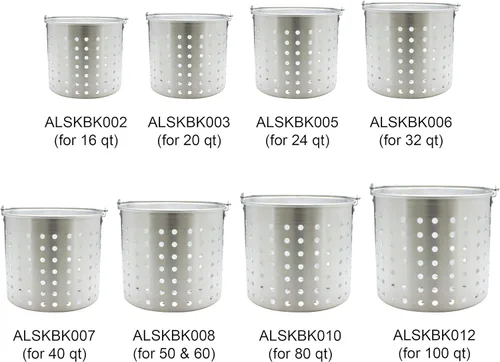 Miniatura 5 de Thunder Group Cesta vaporizadora de aluminio de 16 cuartos, se ajusta al ALSKSP003