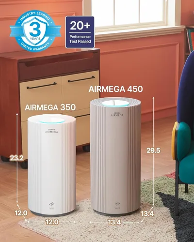 Miniatura 12 de Purificadores de aire COWAY para habitación grande, para toda la casa hasta 2,640 pies², filtro True HEPA para humo, alergias, caspa de mascotas