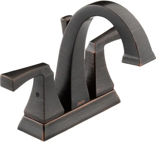 Delta Faucet Dryden - Grifo de baño de bronce aceitado, grifo de baño de 2 manijas, ensamblaje de drenaje de metal, bronce veneciano 2551-RBMPU-DST
