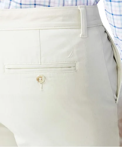 Miniatura 4 de Nautica Pantalón Chino de Corte Clásico con Frente Plano Elástico Sólido Deck para Hombre