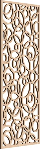 Miniatura 138 de Latrobe Paneles de pared decorativos de madera con calado, 9 3/8 pulgadas de ancho x 24 3/8 pulgadas de alto x 3/8 de alto, roble rojo rojo (Red Oak)