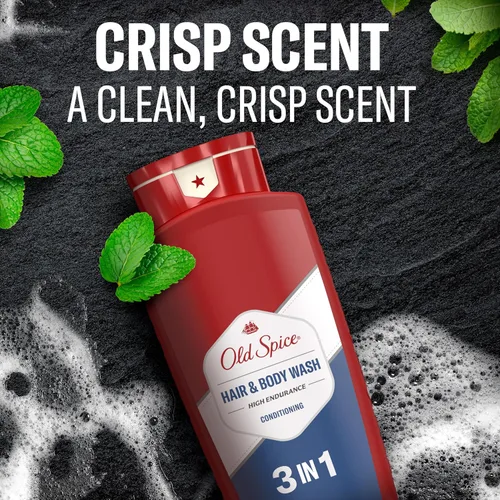 Miniatura 8 de Old Spice Refrescante acondicionador 2 en 1 para cabello y cuerpo para hombres, alta resistencia, 3X defensa, ducha fresca 24/7 con aroma duradero