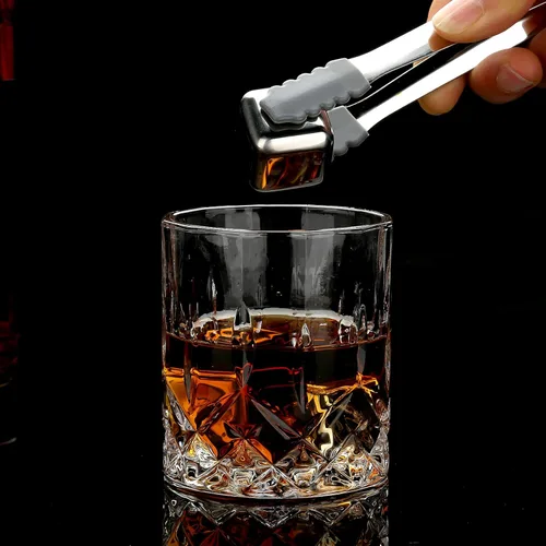 Miniatura 7 de Piedras de whisky, juego de regalo de vidrio de whisky, piedras escalofriantes en caja de madera hecha a mano, fresco sin dilución, juego de 2 vasos