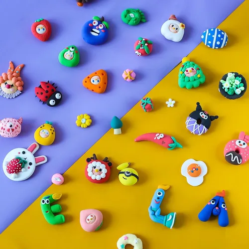 Miniatura 3 de ifergoo Kit de arcilla seca al aire para niños, 60 colores de arcilla mágica para modelar, ultraligero, seguro y no tóxico, juguete de moldeo