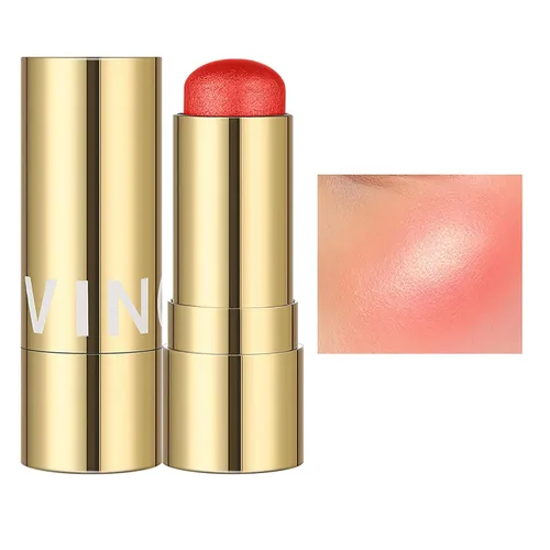 MIELIKKI Barra de rubor en crema, maquillaje en barra de contorno, tonos con resaltadores y barras de sombra de ojos, larga duración, impermeable,