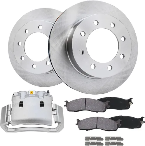 Miniatura 34 de Detroit Axle - Rotores de freno para Nissan NV2500 NV3500 NV1500 NV1500 2012-2021, repuesto de rotores de freno de disco: rotor delantero de 14.17