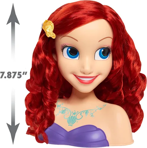 Miniatura 4 de Disney Princess Ariel Styling Head, 14 piezas, juego de simulación