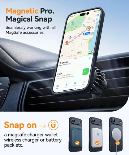 Miniatura 5 de CANSHN Funda magnética compatible con iPhone Air (6.5 pulgadas), mejorada [protección completa de la cámara] [compatible con Magsafe]
