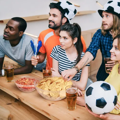 Miniatura 7 de Prestee Paquete de 4 cuencos de plástico transparente de 150 onzas – Cuencos grandes y redondos de plástico para fiestas, ensaladas, papas fritas