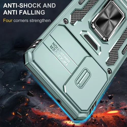 Miniatura 2 de ANGELAS - Funda a prueba de golpes para Samsung Galaxy S23 Plus, parachoques de silicona TPU con protección anticaídas, cubierta deslizante