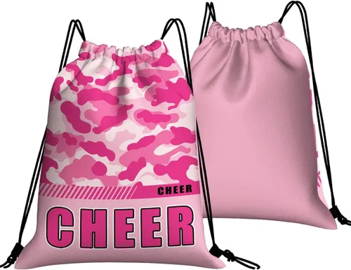 Miniatura 26 de Mochila con cordón impermeable para gimnasio, bolsas con cordón, bolsa de cuerda deportiva, mochila de camuflaje, Bolsas con cordón Cheer - Bolsas