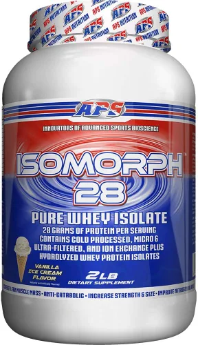 Miniatura 18 de APS Nutrition Isomorph 28 Proteína en polvo Aislado de suero puro Aislados prensados en frío, ultrafiltrados e intercambio iónico 0.99 oz