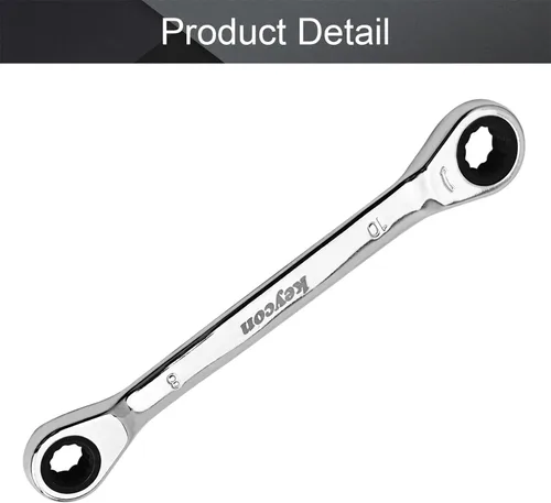 Miniatura 4 de Utoolmart Llave de trinquete, llave métrica de extremo de caja doble de 0.315 in x 0.394 in, acero CR-V