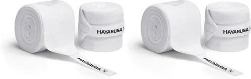 Miniatura 7 de Hayabusa - Vendas de mano de boxeo de gasa para hombres y mujeres, pulgar inicial con cierre de gancho y bucle, color blanco, 180 pulgadas