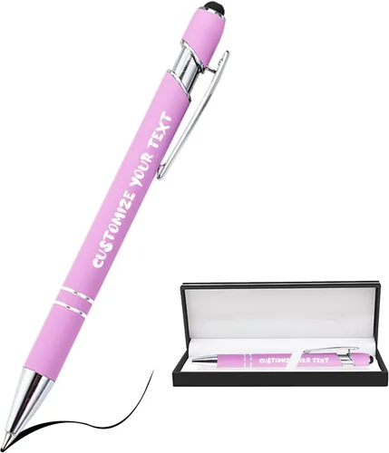 Miniatura 236 de AIFLM Bolígrafos personalizados con nombre a granel hasta 500 unidades de bolígrafos grabados gratis con tu nombre y texto para negocios