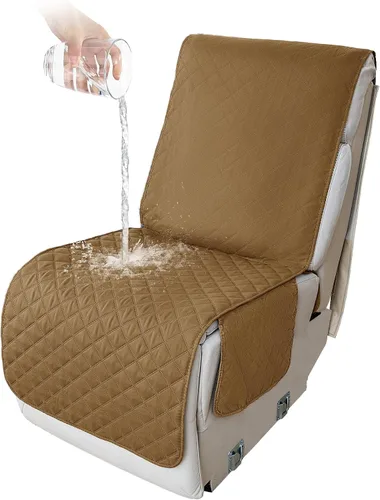 Miniatura 20 de HDCAXKJ Fundas de sofá seccional reclinable 100% impermeable, forma de L, funda de sofá reclinable lavable acolchada suave para mascotas, perro