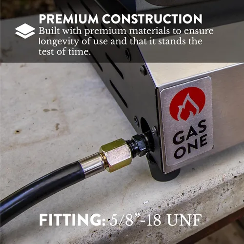 Miniatura 3 de GasOne Regulador de Propano de 3 Pies Universal QCC1 de Repuesto para Parrilla con Manguera de 36 Pulgadas para la Mayoría de Parrillas de Gas LP