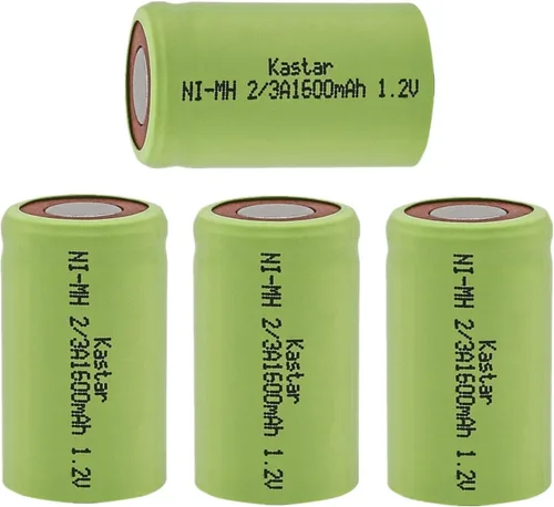 Miniatura 4 de Kastar Paquete de 2 baterías Ni-MH de repuesto de 2/3A 1.2V 1600mAh para dispositivos controlados por radio, herramientas y juguetes eléctricos