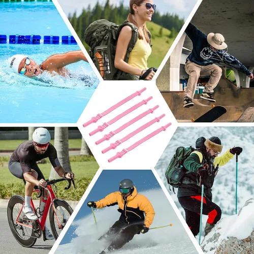Miniatura 6 de 5 correas ajustables para gafas, correas de vidrio sin cola, correa de soporte deportivo para gafas y lentes de sol
