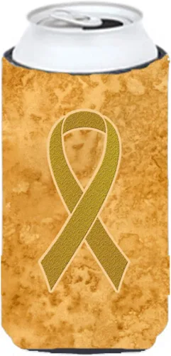 Miniatura 5 de Caroline's Treasures AN1203CC - Cinta amarilla para sarcoma, hueso o vejiga para concientización sobre el cáncer de lata o botella, enfriador