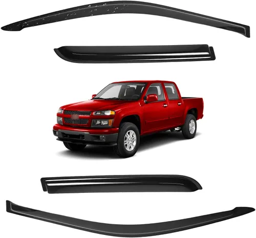 Miniatura 18 de Viseras para ventanas para Mazda 3 Sedán 4 puertas 2004 2005 2006 2007 2008 2009 estilo JDM Mugen, deflector de viento, protector solar y de lluvia