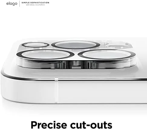 Miniatura 3 de elago Vidrio templado + protector de lente de cámara compatible con iPhone 14 Pro / 14 Pro Max, dureza 9H, antihuellas, inastillable, protección