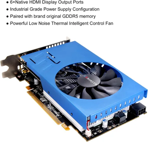 Miniatura 3 de R7 350 2GB Tarjeta Gráfica GDDR5 6HDMI Tarjeta Gráfica GPU PCI-Express 128-Bit Placa De Video 6HDMI R7 350 2G