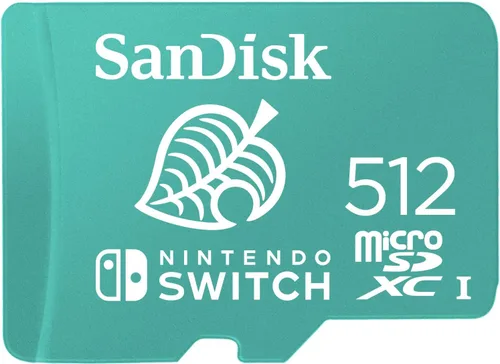 SanDisk Tarjeta microSDXC de 512 GB, con licencia para Nintendo -Switch - SDSQXAO-512G-GNCZN