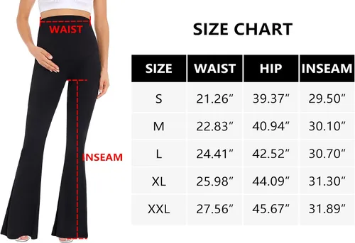 Miniatura 6 de Pantalones acampanados de maternidad sobre el vientreleggings elásticos con parte inferior acampanada estilo palazzo para yoga y trabajo