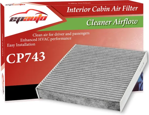 EPAuto CP743 (CF10743) Filtro de aire de cabina, reemplazo para Infiniti Q50, Q45, Q60, QX80, EX35, FX35, G37, Nissan GT-R, Armada, Titan, Chrysler