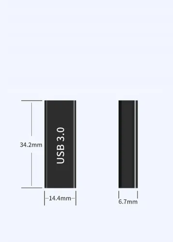 Miniatura 2 de Kit de adaptador USB 3.0 de 4 piezas, soporte de carga y transferencia de datos, conector de conversión extendida de alta velocidad