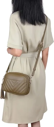 Miniatura 4 de lola mae Bolso bandolera acolchado, bolso de hombro de diseño moderno